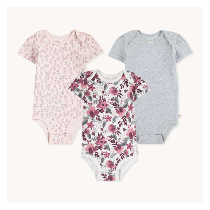 Baby Girls' Huggies 3 Pack Bodysuits
